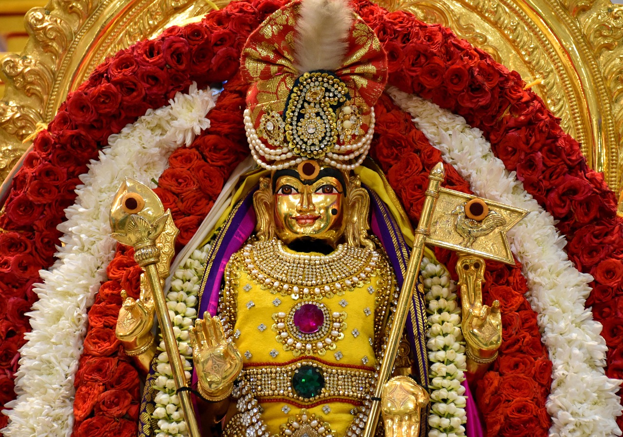 Decorated Lord Murugan Idol